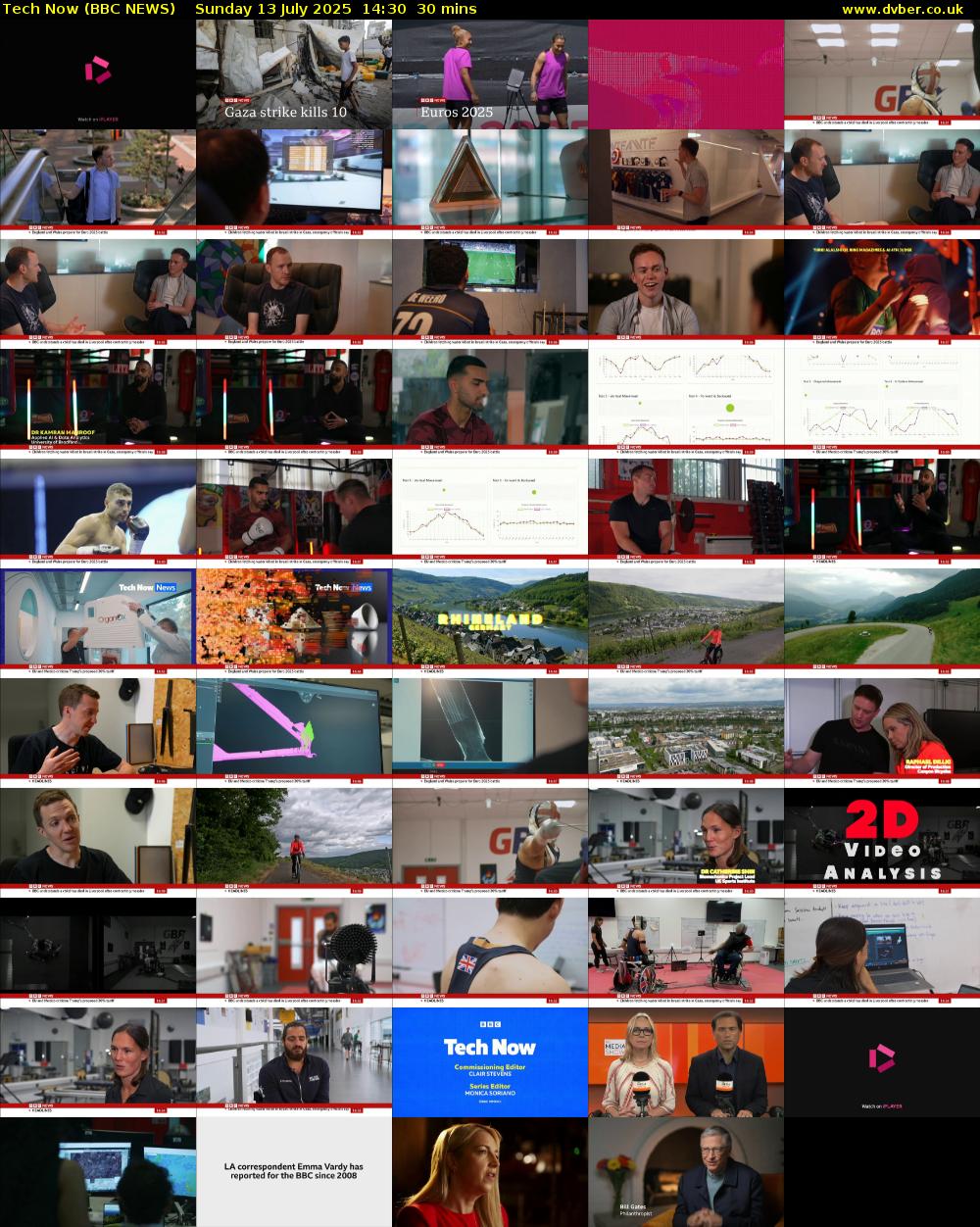 Tech Now (BBC NEWS) Sunday 13 July 2025 14:30 - 15:00
