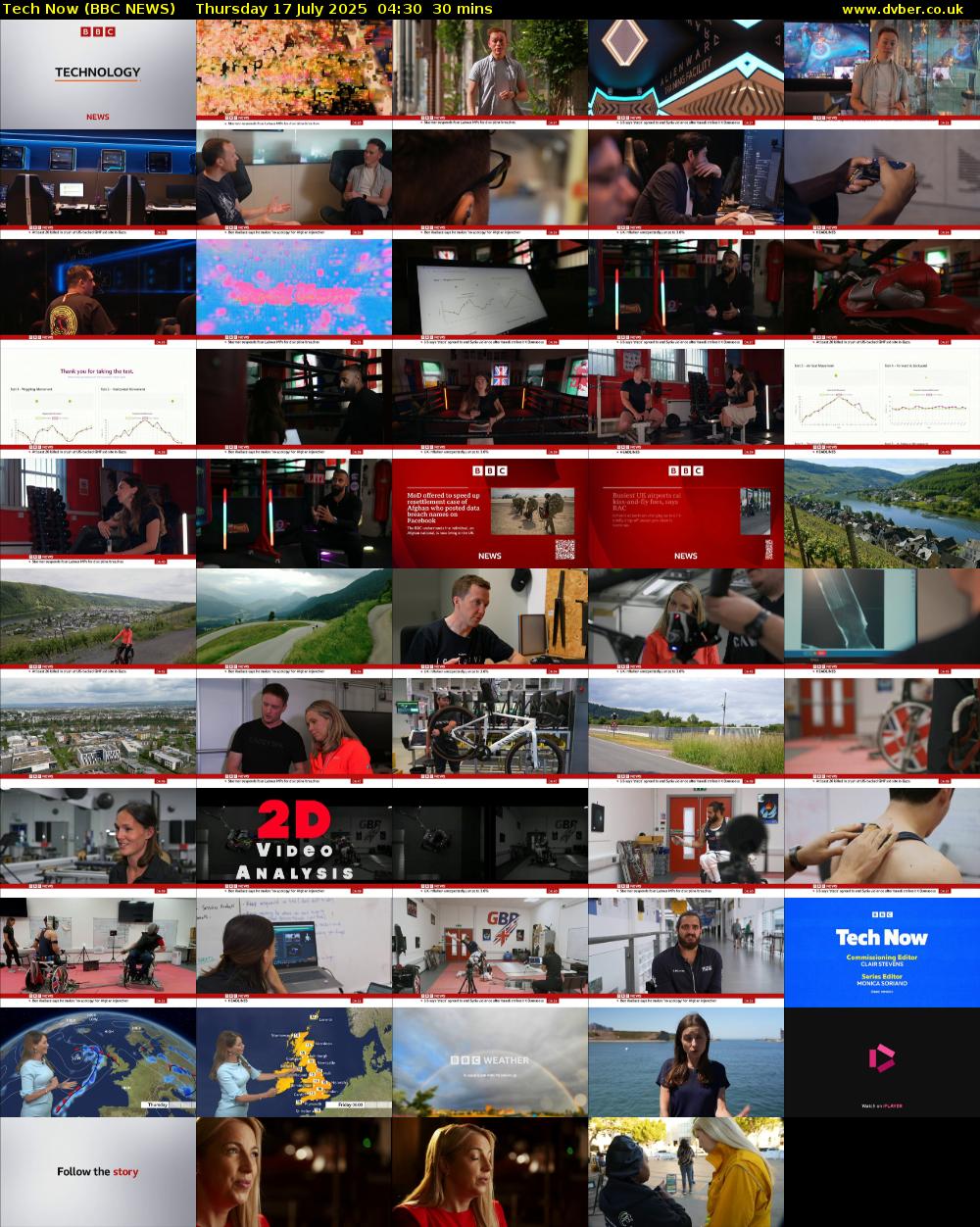 Tech Now (BBC NEWS) Thursday 17 July 2025 04:30 - 05:00