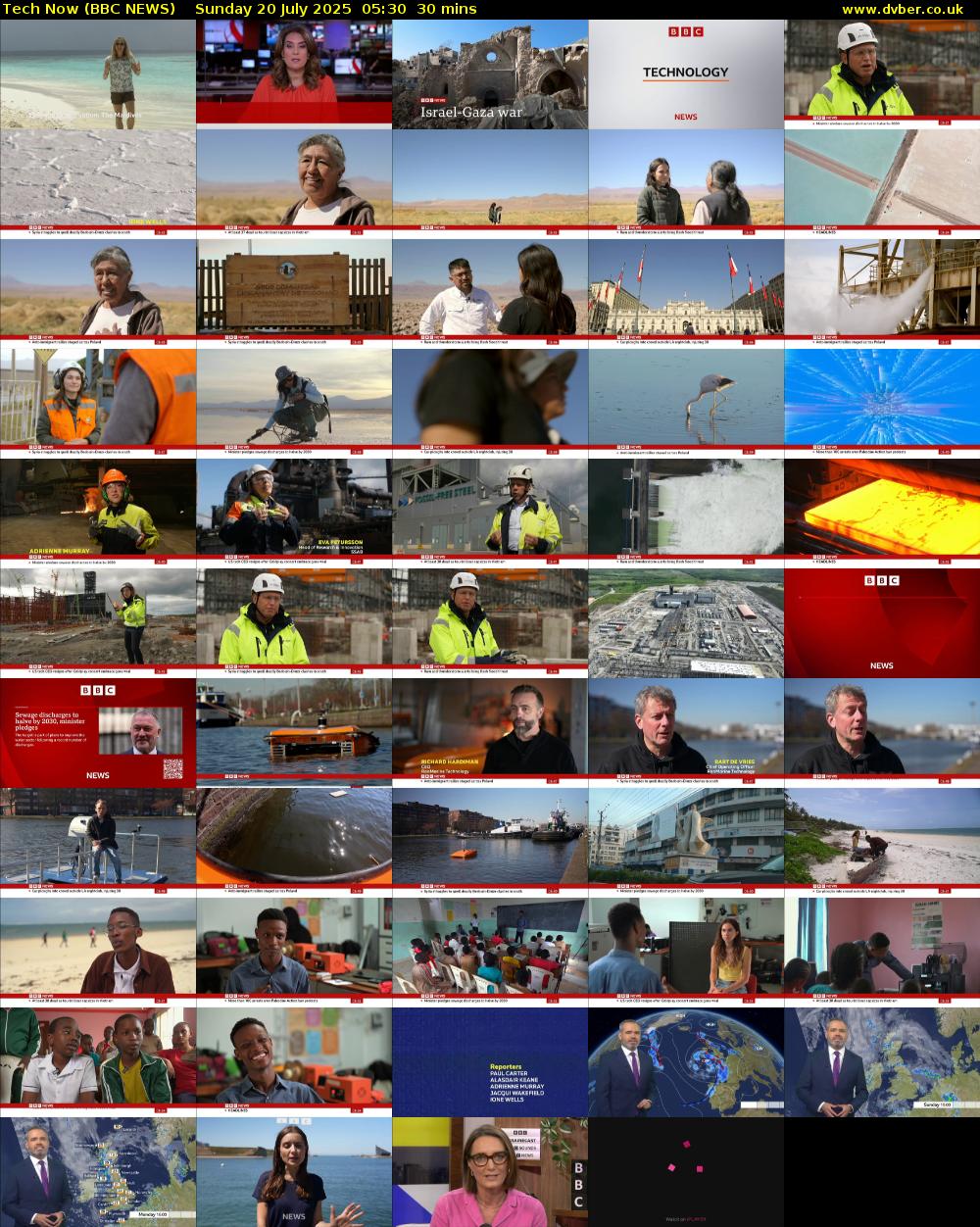 Tech Now (BBC NEWS) Sunday 20 July 2025 05:30 - 06:00