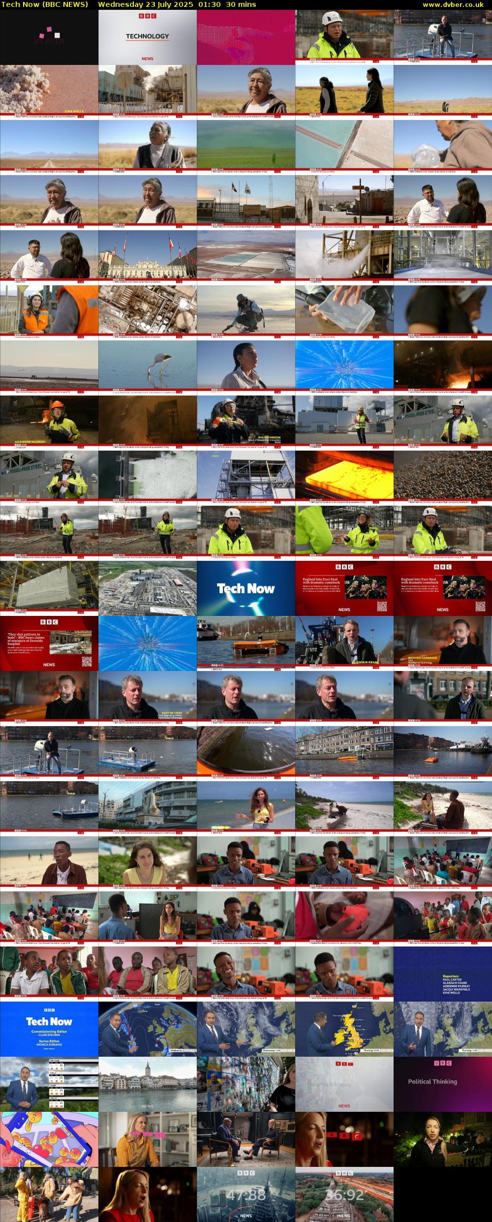 Tech Now (BBC NEWS) Wednesday 23 July 2025 01:30 - 02:00