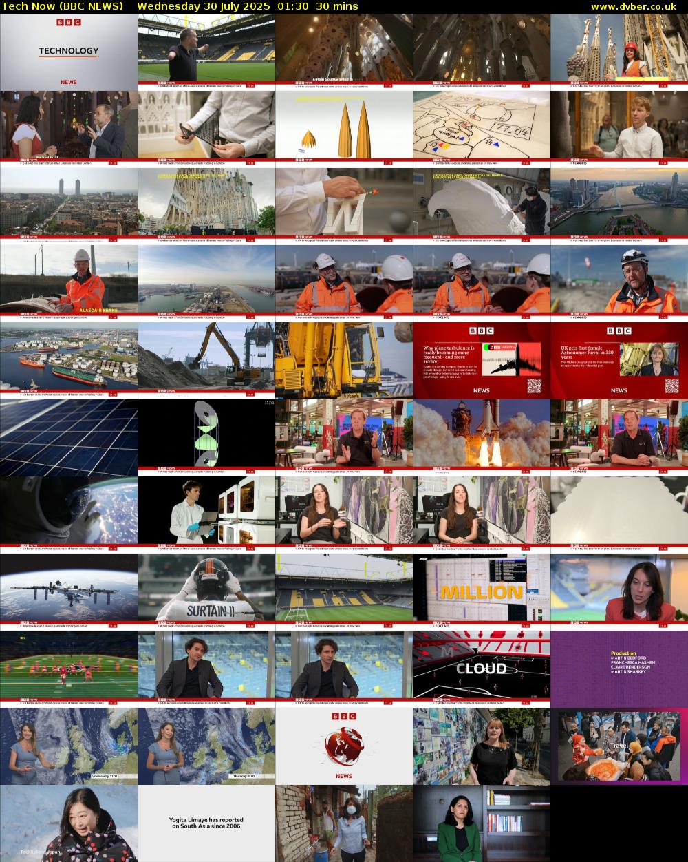 Tech Now (BBC NEWS) Wednesday 30 July 2025 01:30 - 02:00