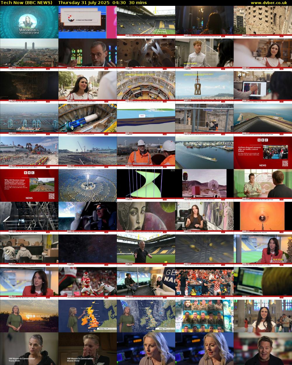 Tech Now (BBC NEWS) Thursday 31 July 2025 04:30 - 05:00