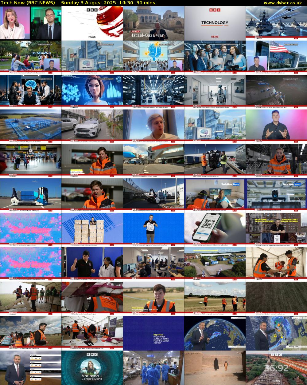 Tech Now (BBC NEWS) Sunday 3 August 2025 14:30 - 15:00
