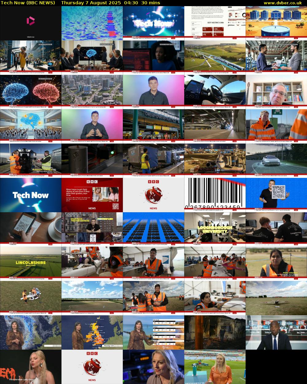 Tech Now (BBC NEWS) Thursday 7 August 2025 04:30 - 05:00