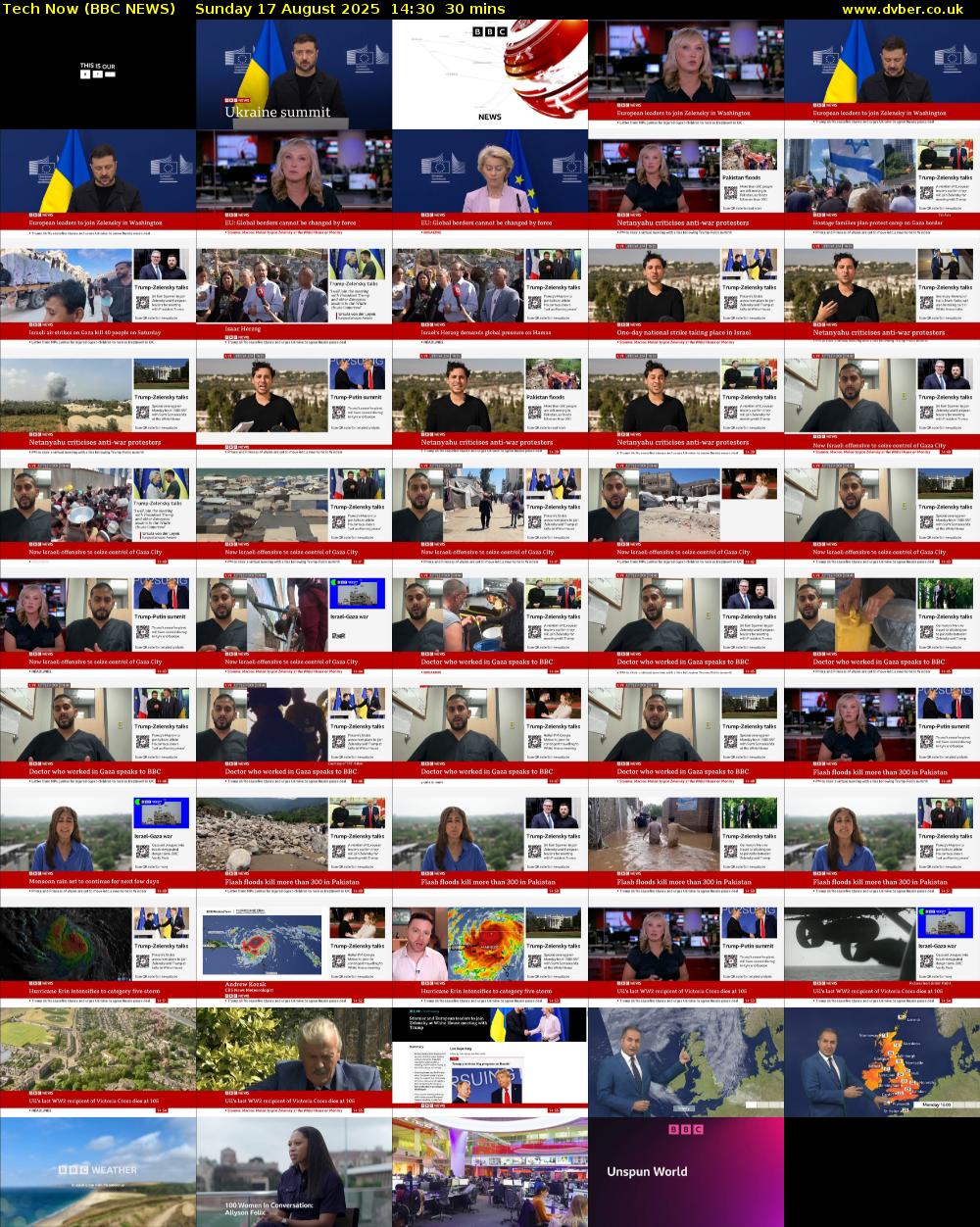 Tech Now (BBC NEWS) Sunday 17 August 2025 14:30 - 15:00