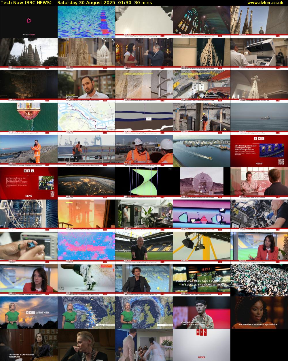Tech Now (BBC NEWS) Saturday 30 August 2025 01:30 - 02:00