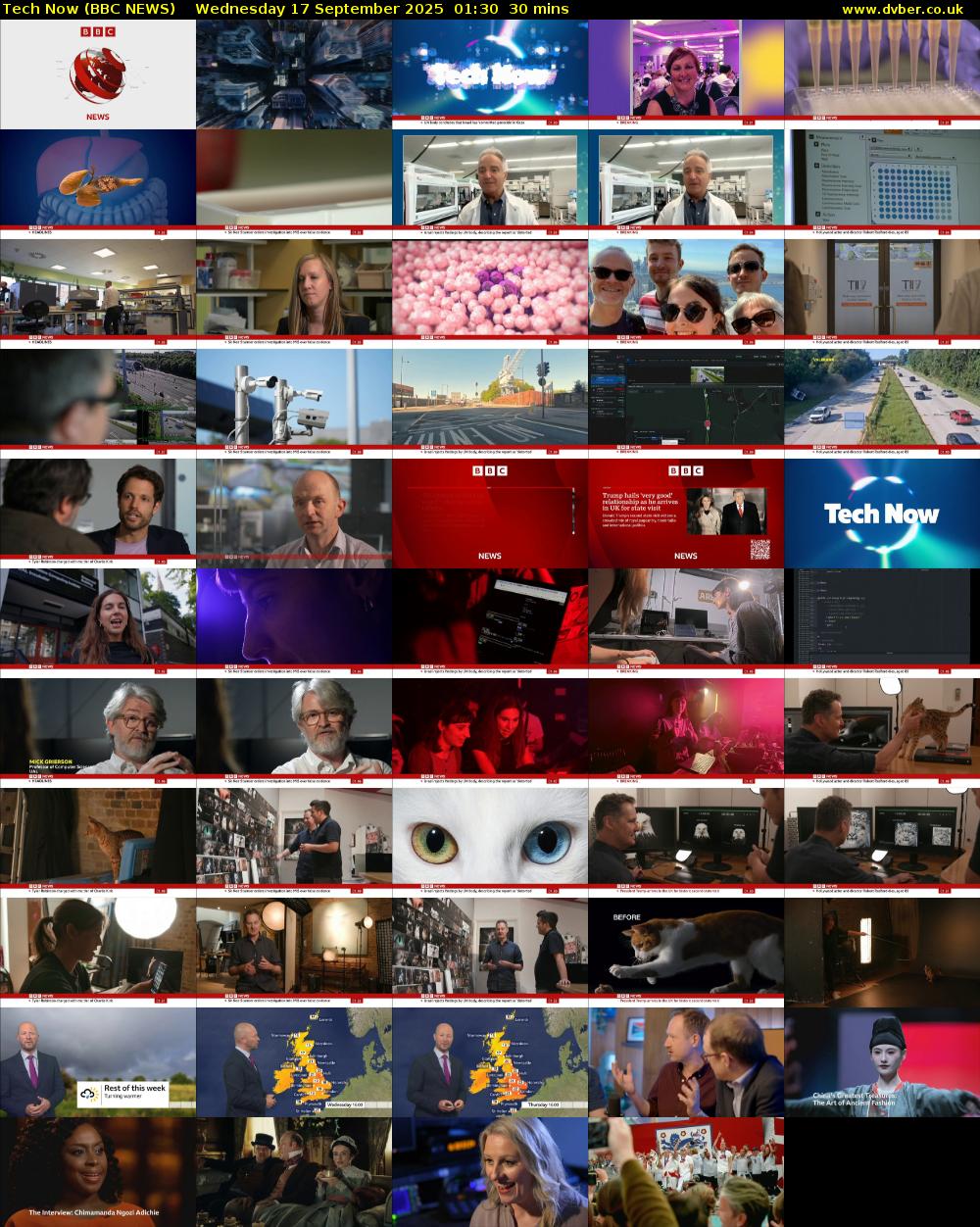 Tech Now (BBC NEWS) Wednesday 17 September 2025 01:30 - 02:00