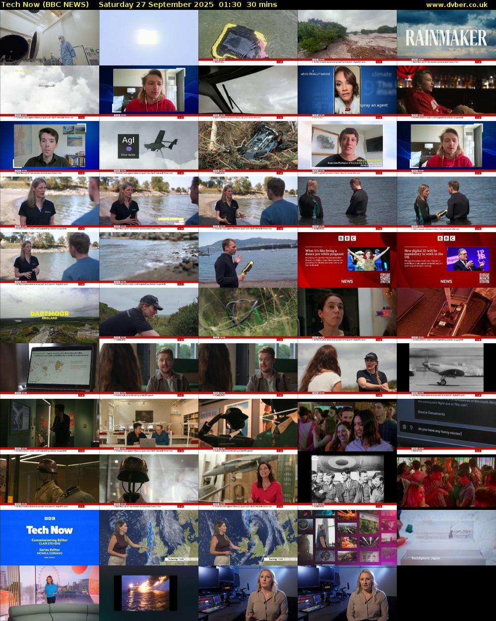 Tech Now (BBC NEWS) Saturday 27 September 2025 01:30 - 02:00