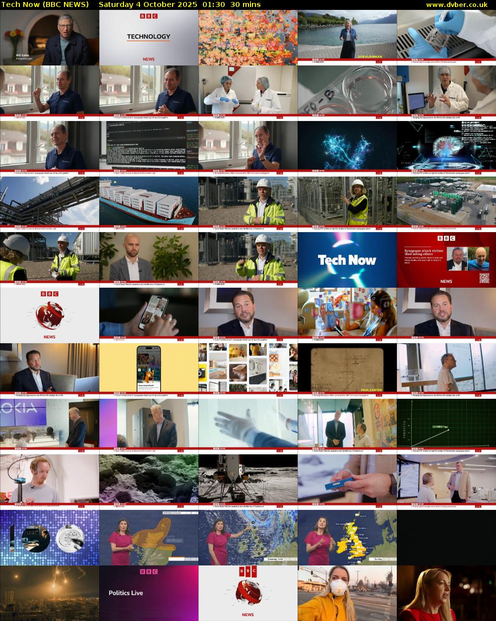 Tech Now (BBC NEWS) Saturday 4 October 2025 01:30 - 02:00