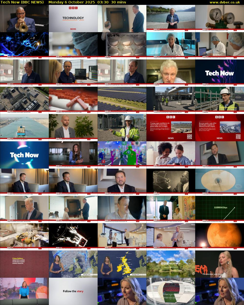 Tech Now (BBC NEWS) Monday 6 October 2025 03:30 - 04:00
