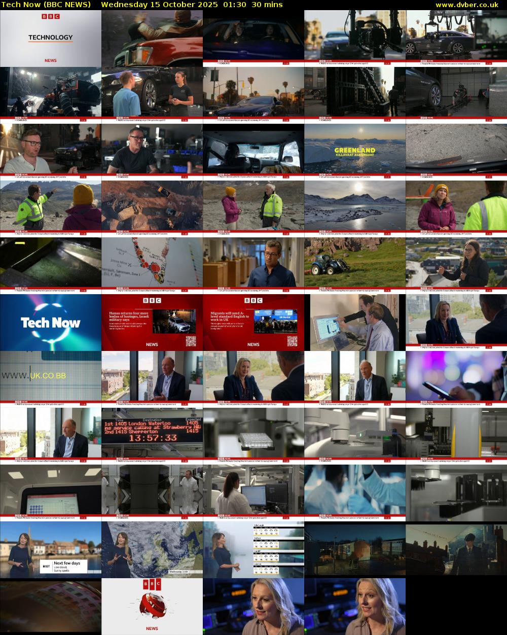 Tech Now (BBC NEWS) Wednesday 15 October 2025 01:30 - 02:00