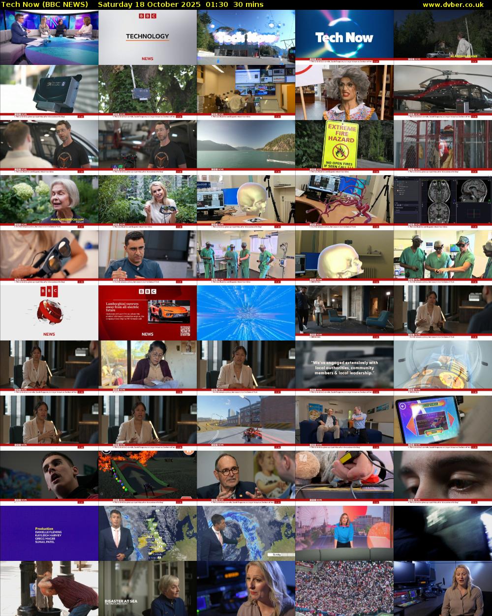 Tech Now (BBC NEWS) Saturday 18 October 2025 01:30 - 02:00