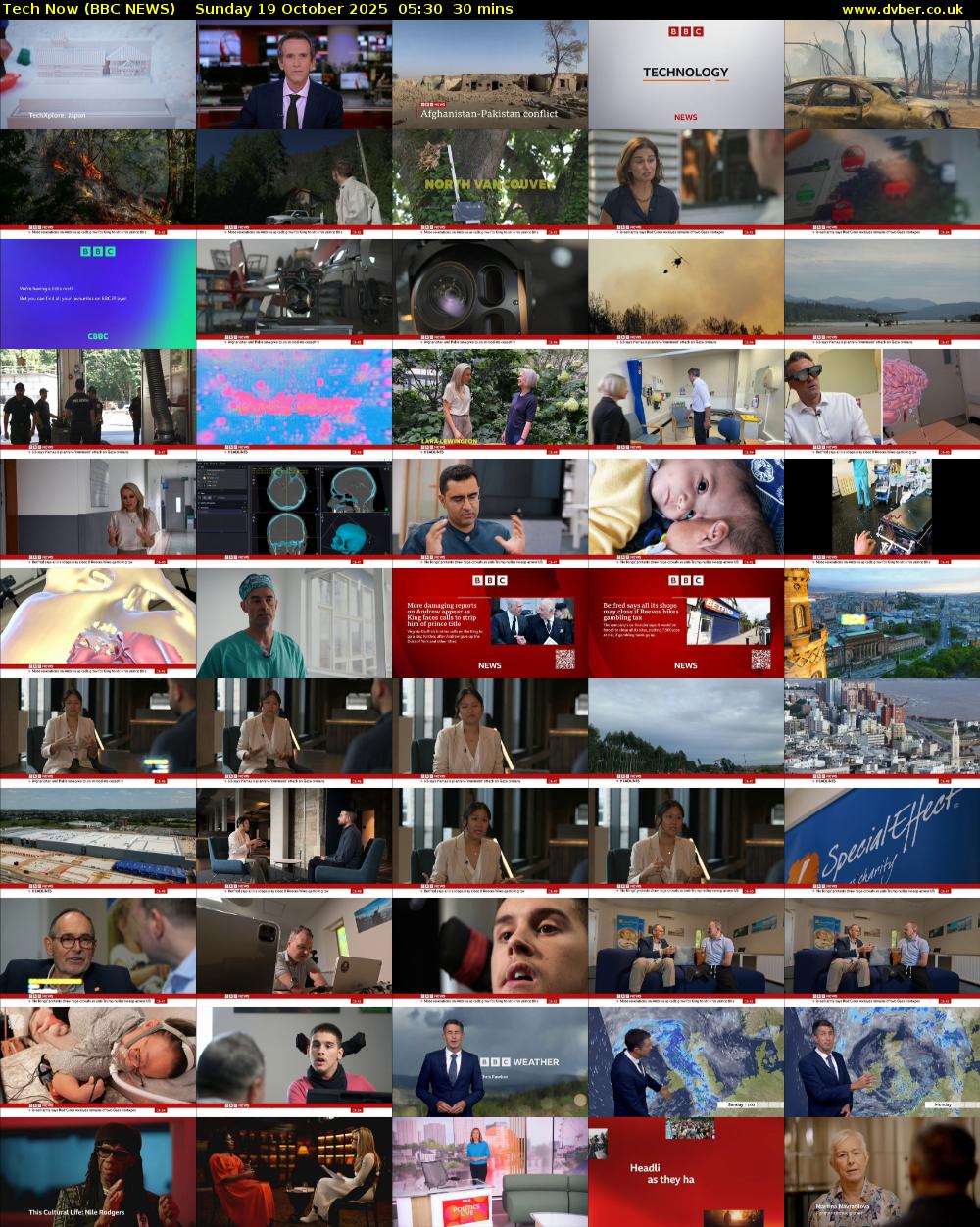 Tech Now (BBC NEWS) Sunday 19 October 2025 05:30 - 06:00