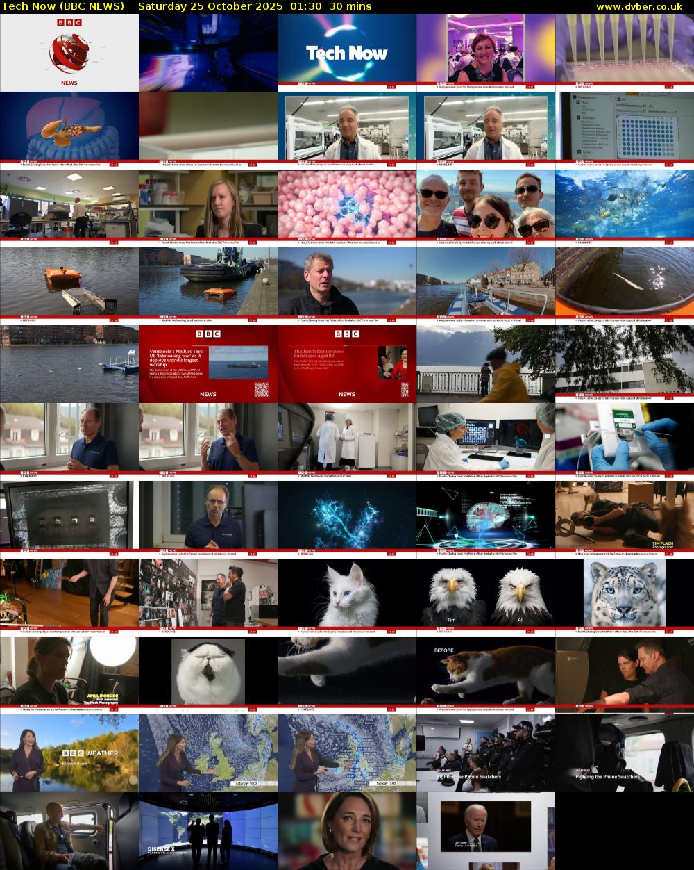 Tech Now (BBC NEWS) Saturday 25 October 2025 01:30 - 02:00