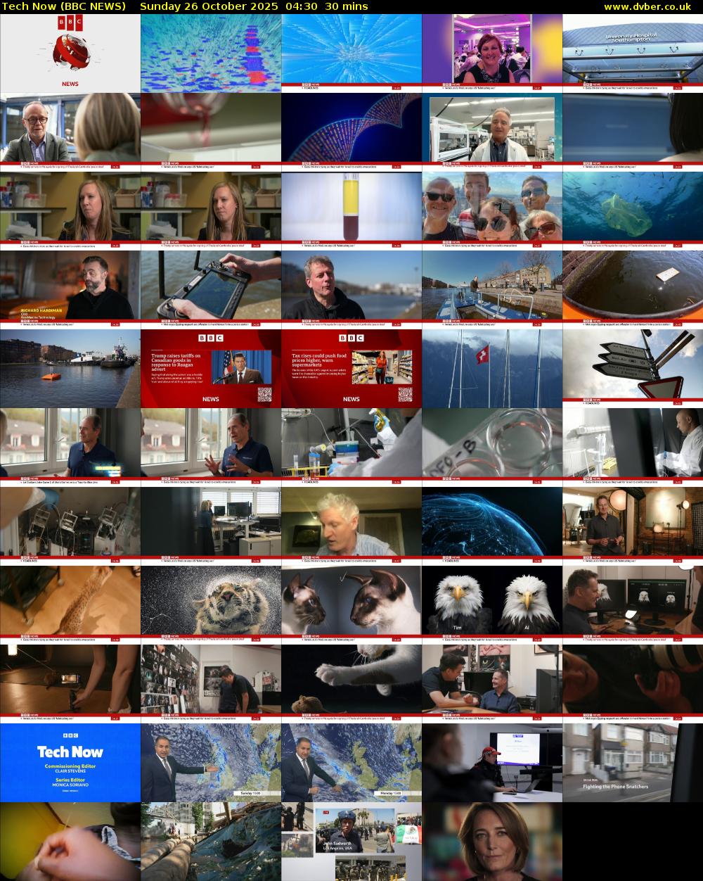 Tech Now (BBC NEWS) Sunday 26 October 2025 04:30 - 05:00