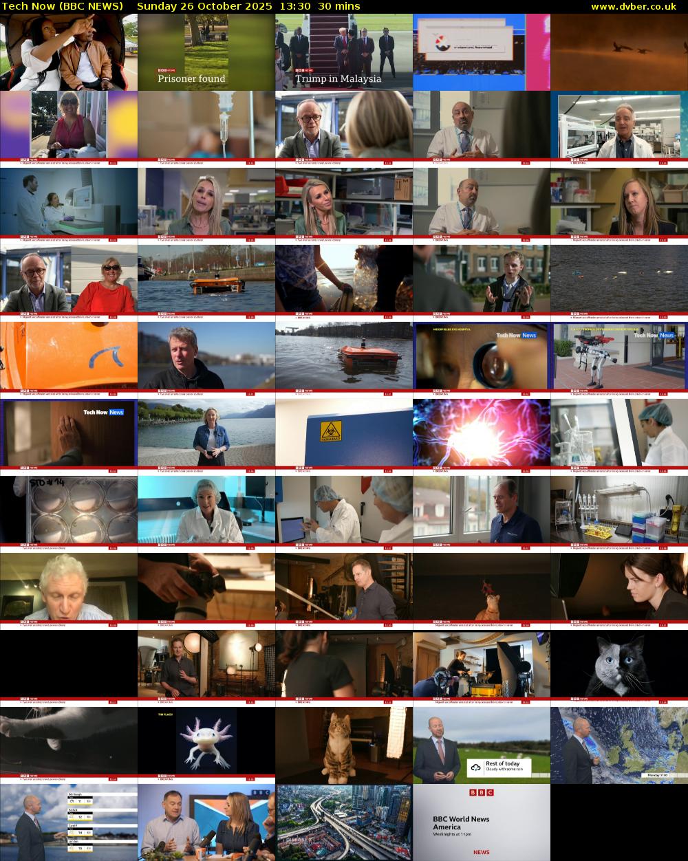 Tech Now (BBC NEWS) Sunday 26 October 2025 13:30 - 14:00