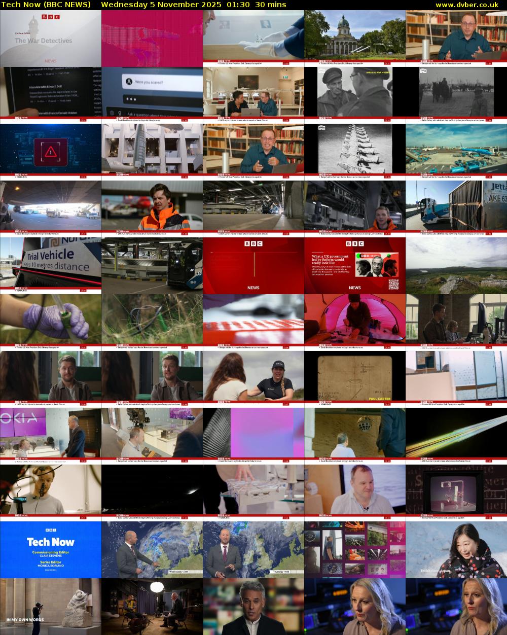 Tech Now (BBC NEWS) Wednesday 5 November 2025 01:30 - 02:00