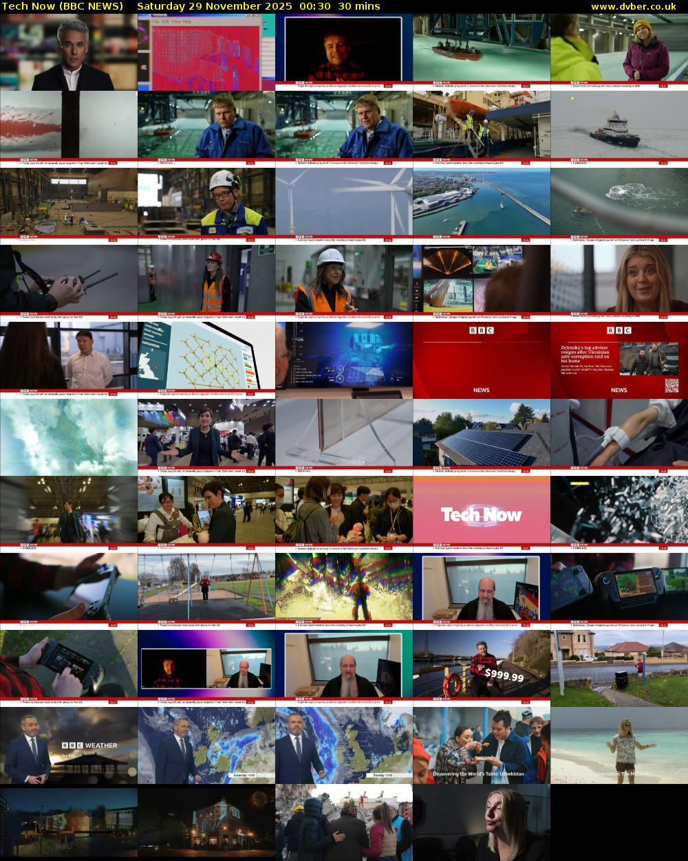 Tech Now (BBC NEWS) Saturday 29 November 2025 00:30 - 01:00