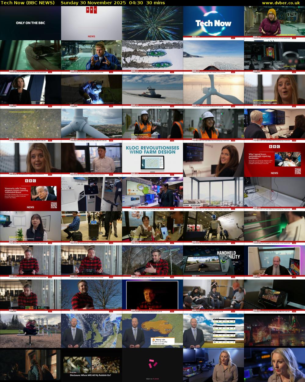 Tech Now (BBC NEWS) Sunday 30 November 2025 04:30 - 05:00