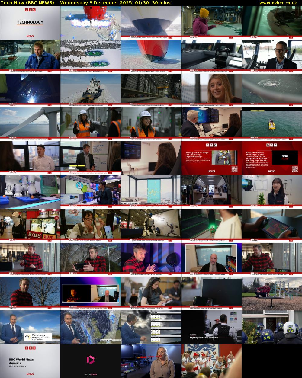 Tech Now (BBC NEWS) Wednesday 3 December 2025 01:30 - 02:00
