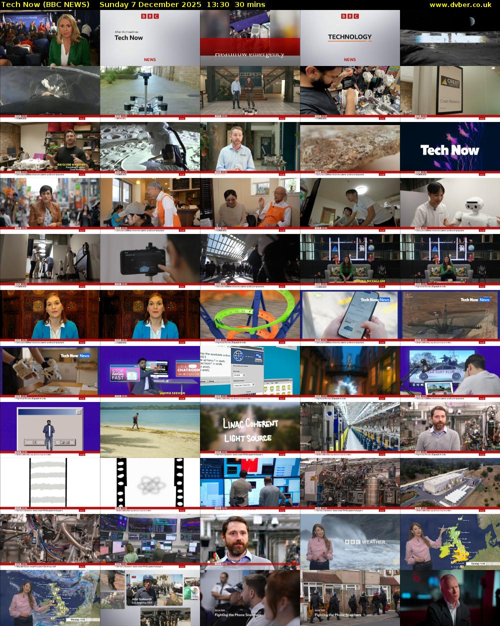 Tech Now (BBC NEWS) Sunday 7 December 2025 13:30 - 14:00