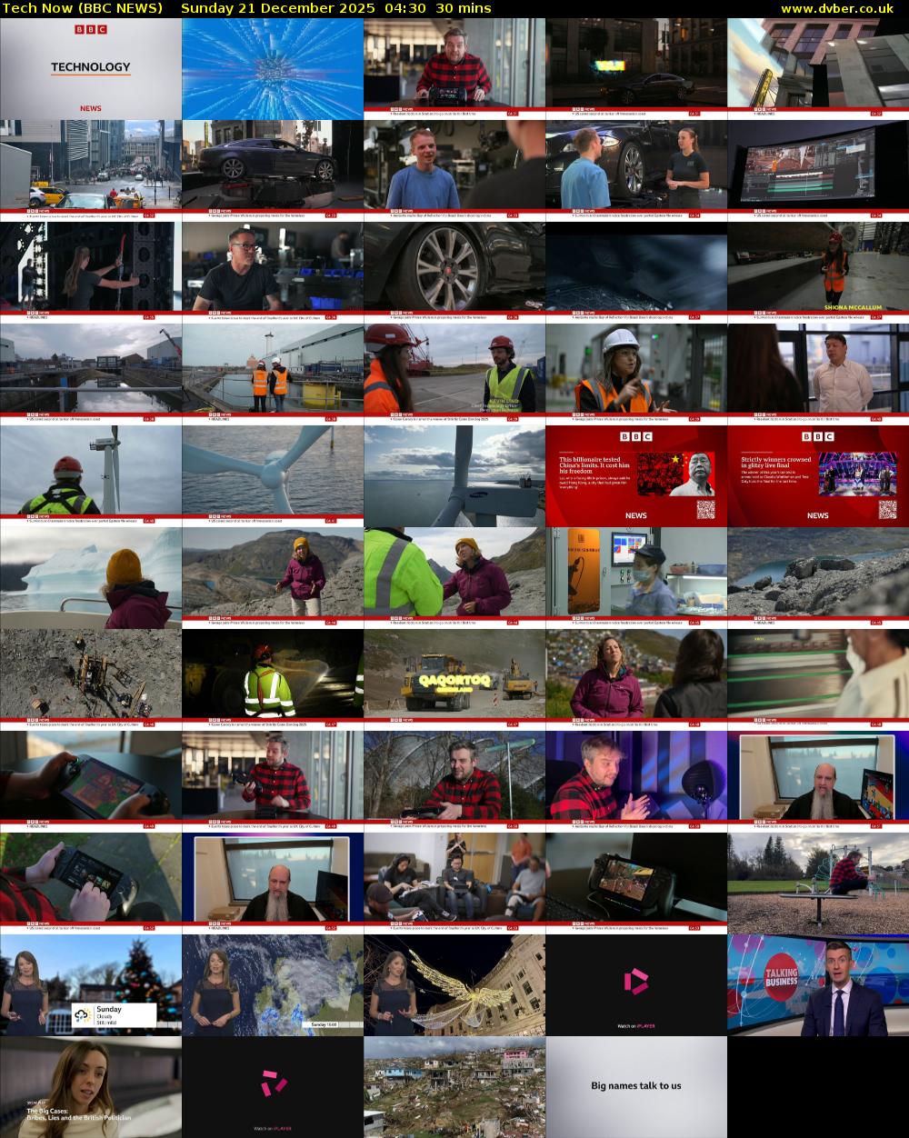 Tech Now (BBC NEWS) Sunday 21 December 2025 04:30 - 05:00