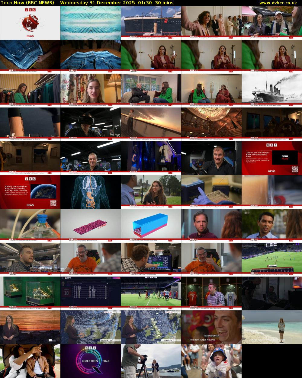 Tech Now (BBC NEWS) Wednesday 31 December 2025 01:30 - 02:00