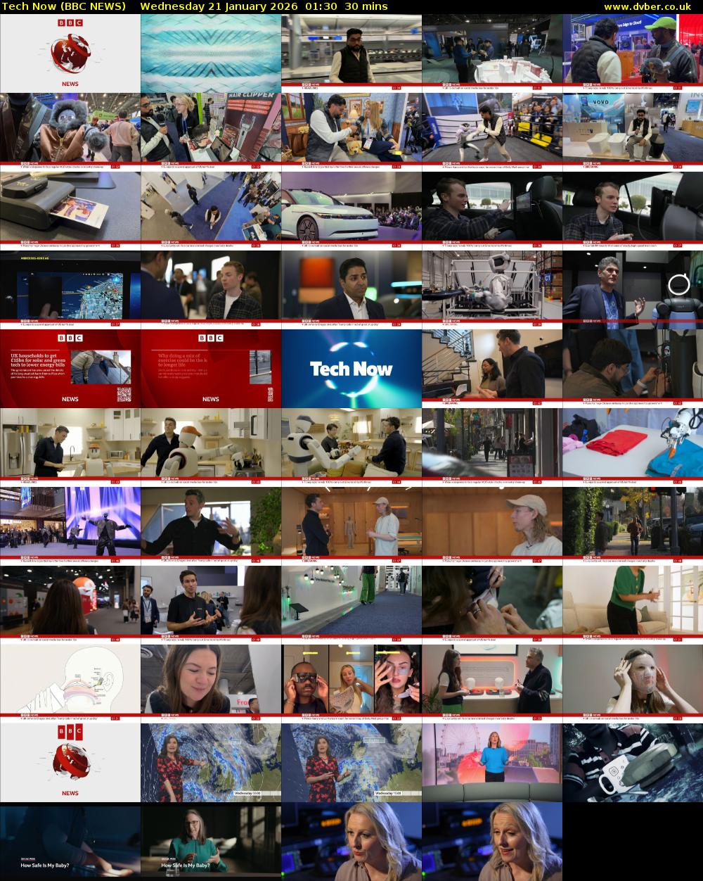 Tech Now (BBC NEWS) Wednesday 21 January 2026 01:30 - 02:00