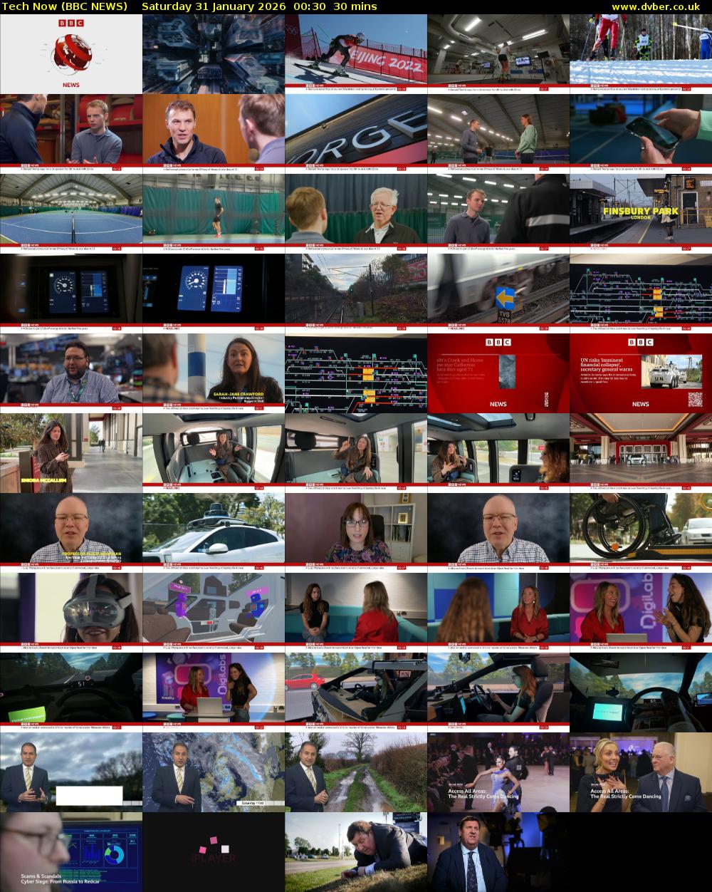 Tech Now (BBC NEWS) Saturday 31 January 2026 00:30 - 01:00