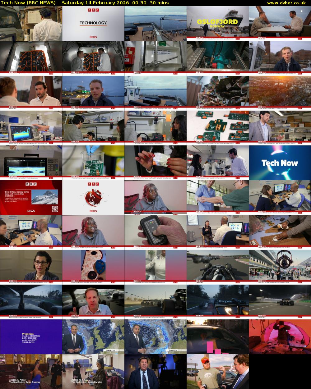 Tech Now (BBC NEWS) Saturday 14 February 2026 00:30 - 01:00
