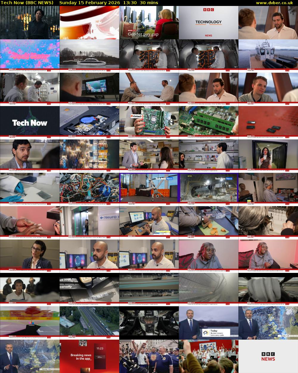 Tech Now (BBC NEWS) Sunday 15 February 2026 13:30 - 14:00