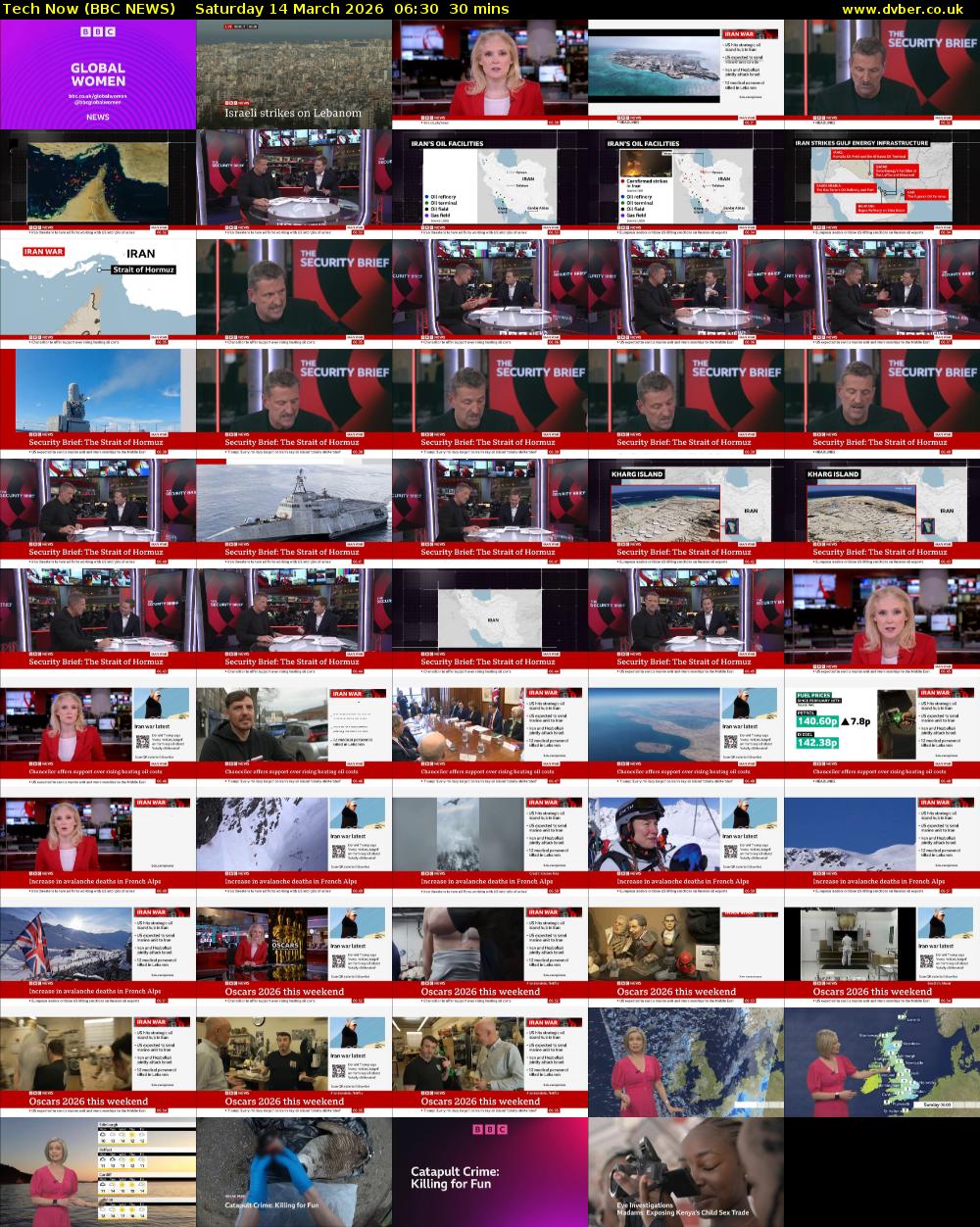 Tech Now (BBC NEWS) Saturday 14 March 2026 06:30 - 07:00