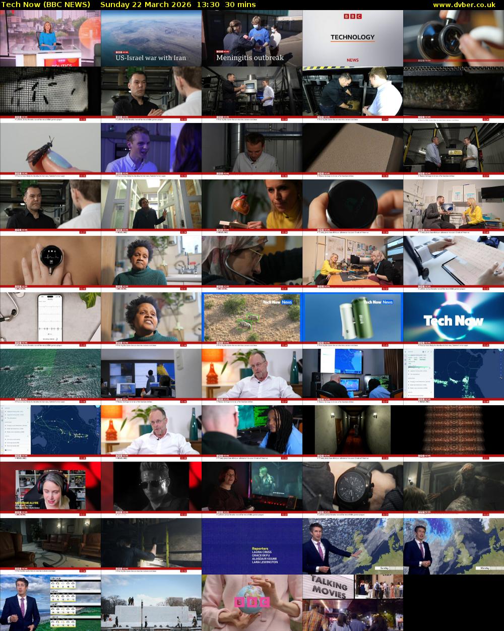 Tech Now (BBC NEWS) Sunday 22 March 2026 13:30 - 14:00