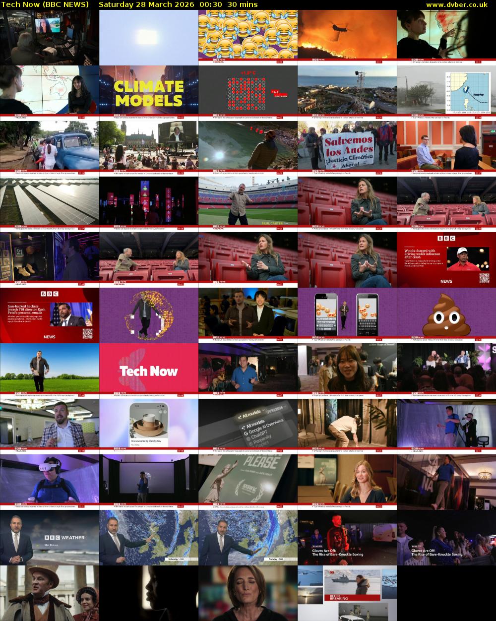 Tech Now (BBC NEWS) Saturday 28 March 2026 00:30 - 01:00