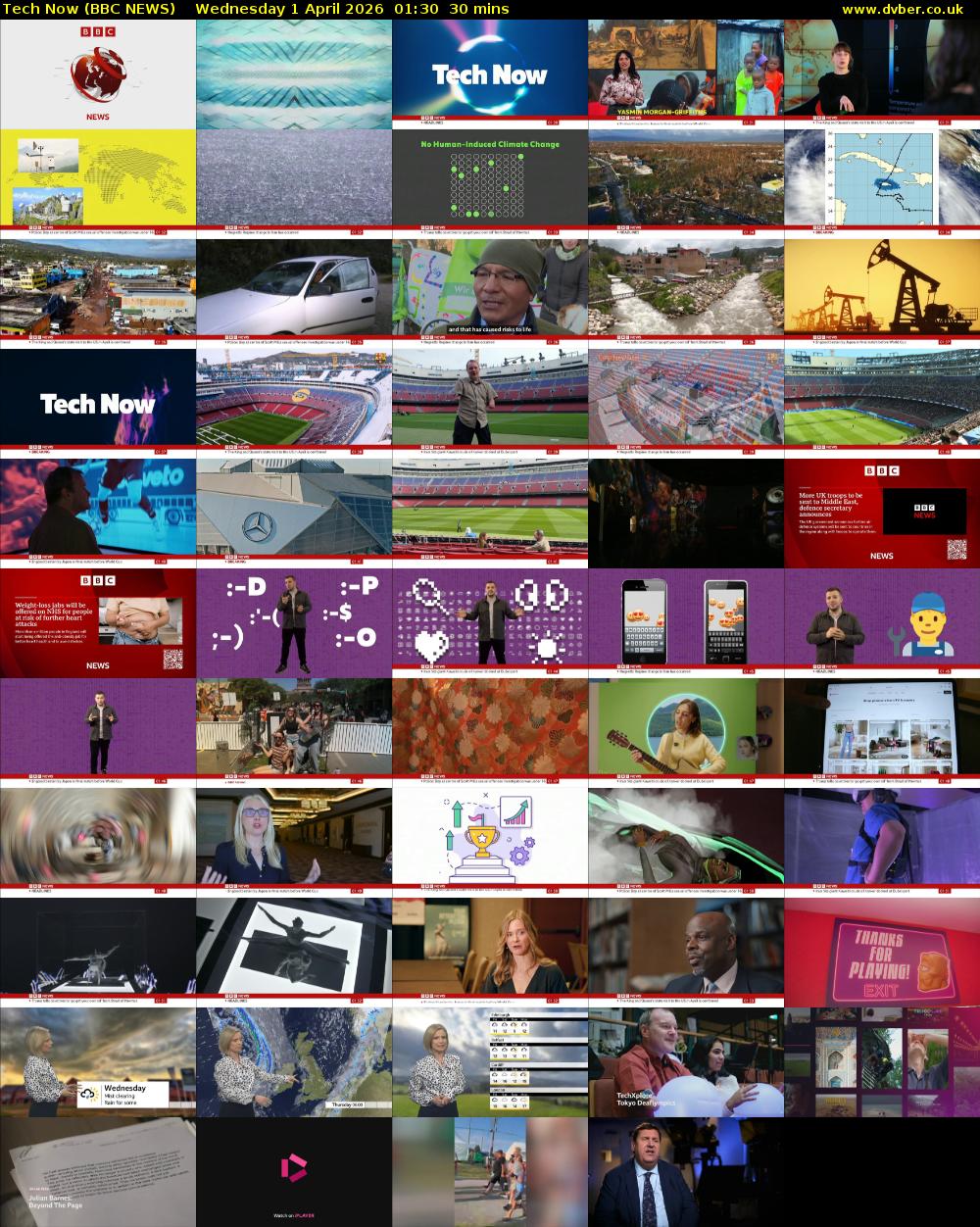 Tech Now (BBC NEWS) Wednesday 1 April 2026 01:30 - 02:00