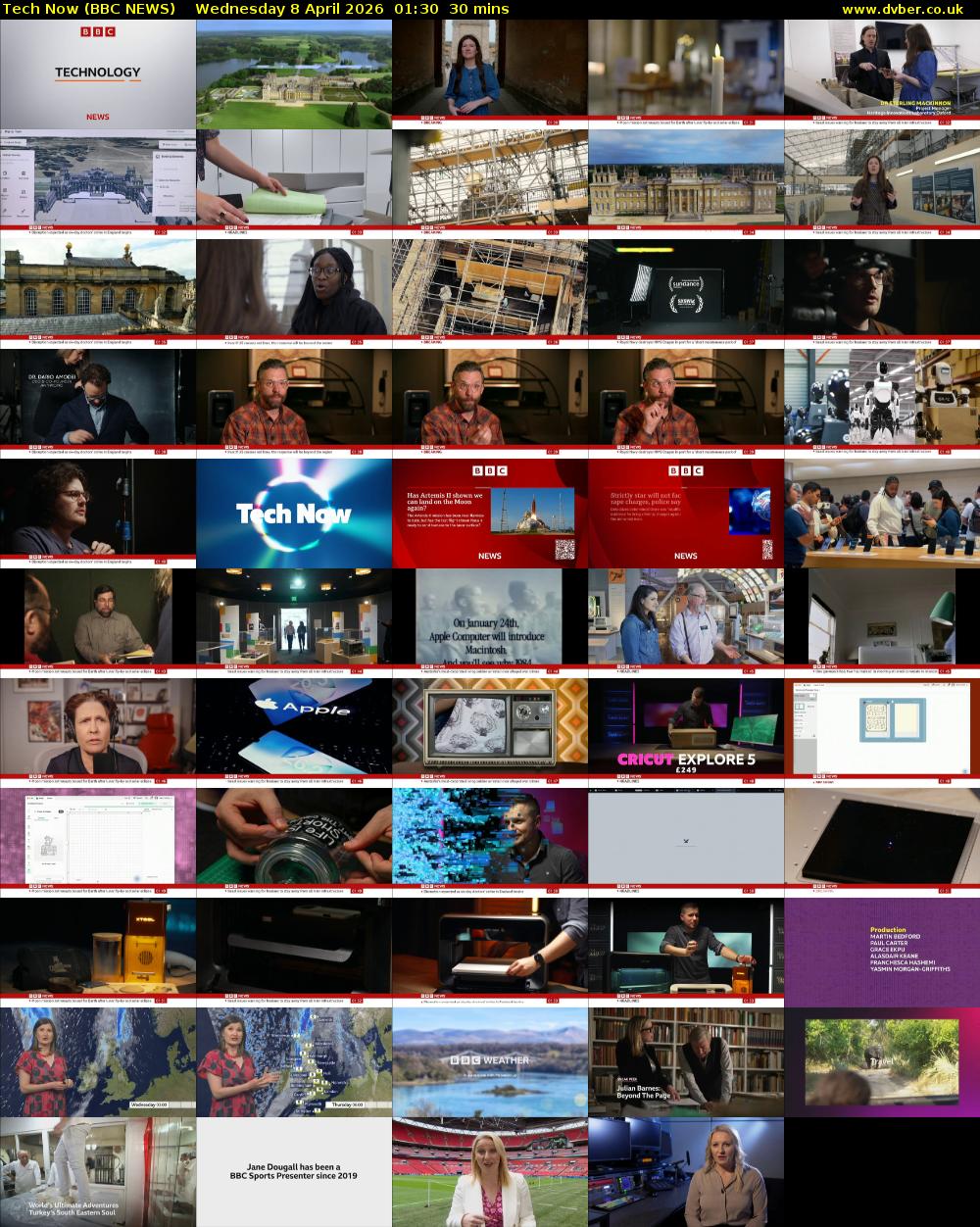 Tech Now (BBC NEWS) Wednesday 8 April 2026 01:30 - 02:00