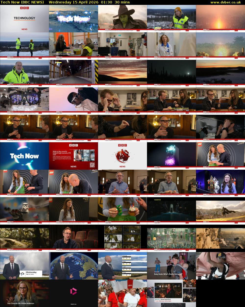 Tech Now (BBC NEWS) Wednesday 15 April 2026 01:30 - 02:00