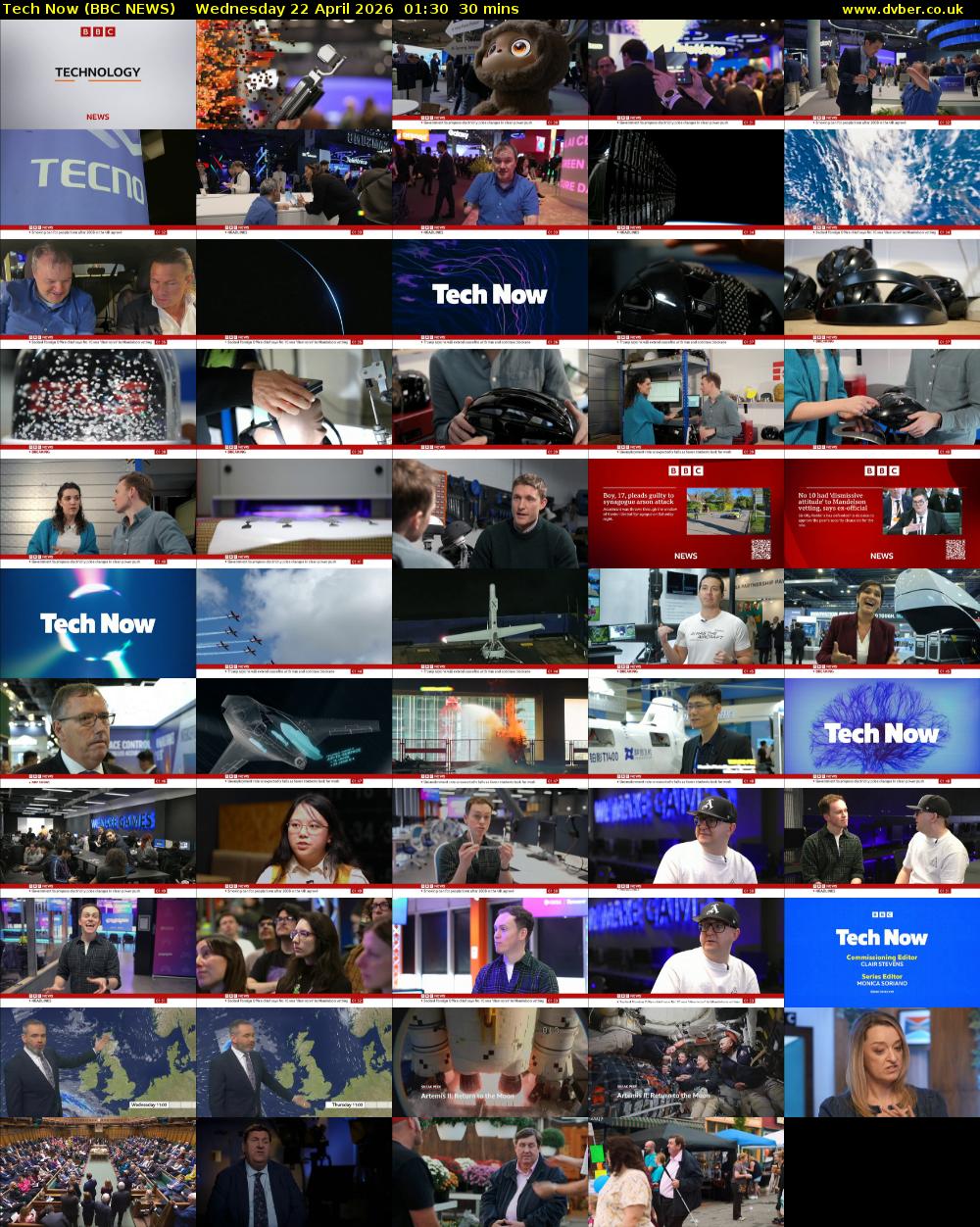 Tech Now (BBC NEWS) Wednesday 22 April 2026 01:30 - 02:00
