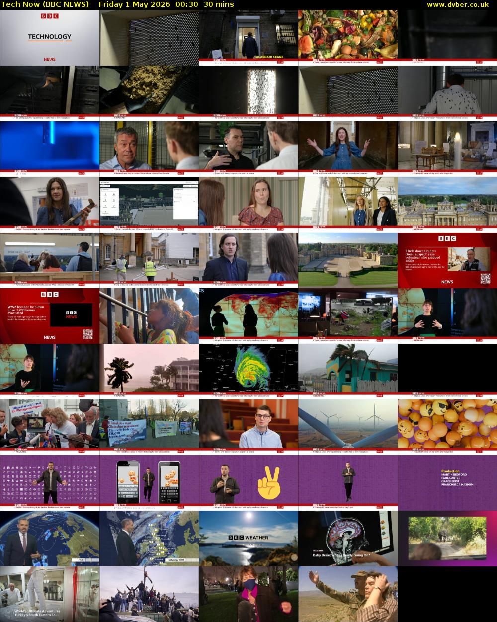 Tech Now (BBC NEWS) Friday 1 May 2026 00:30 - 01:00