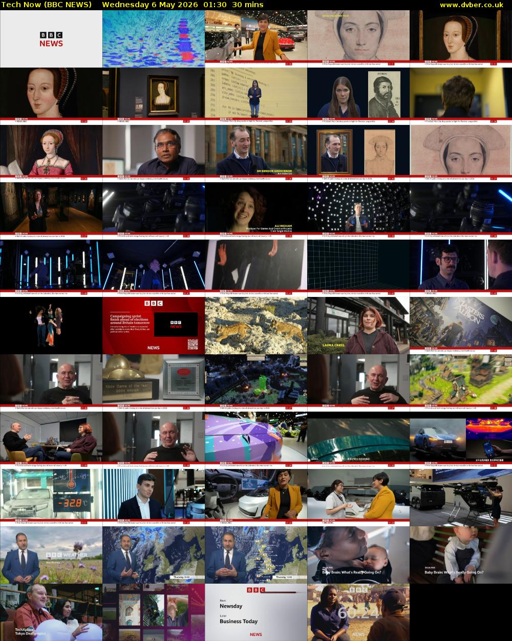 Tech Now (BBC NEWS) Wednesday 6 May 2026 01:30 - 02:00