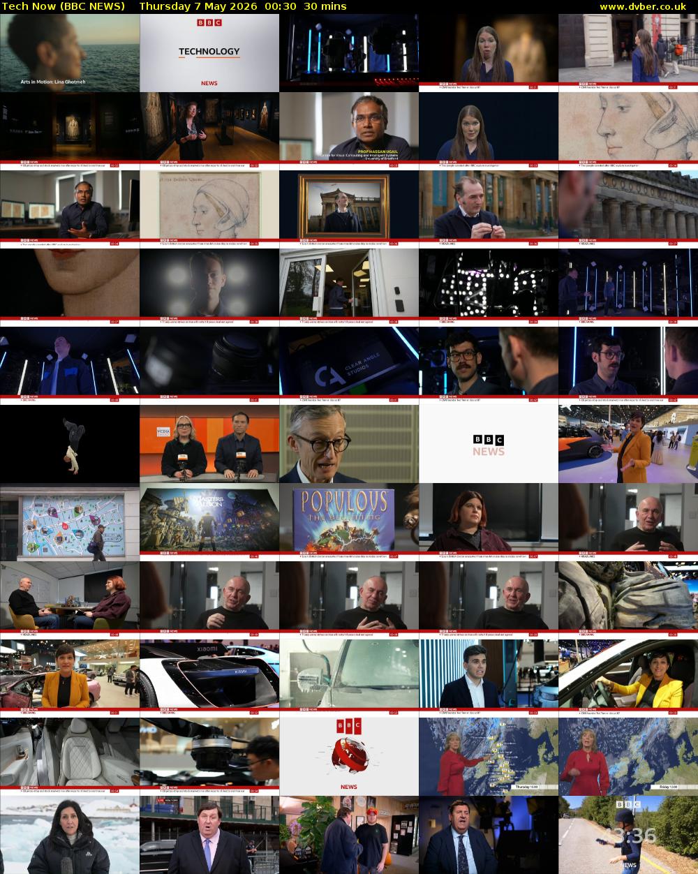 Tech Now (BBC NEWS) Thursday 7 May 2026 00:30 - 01:00