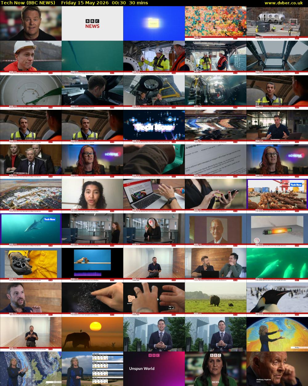 Tech Now (BBC NEWS) Friday 15 May 2026 00:30 - 01:00