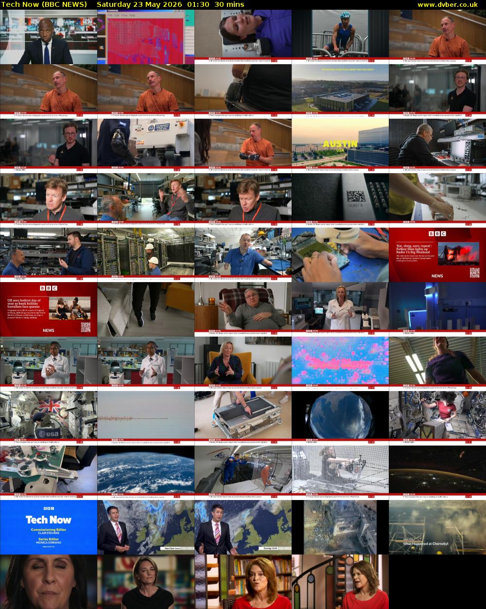 Tech Now (BBC NEWS) Saturday 23 May 2026 01:30 - 02:00