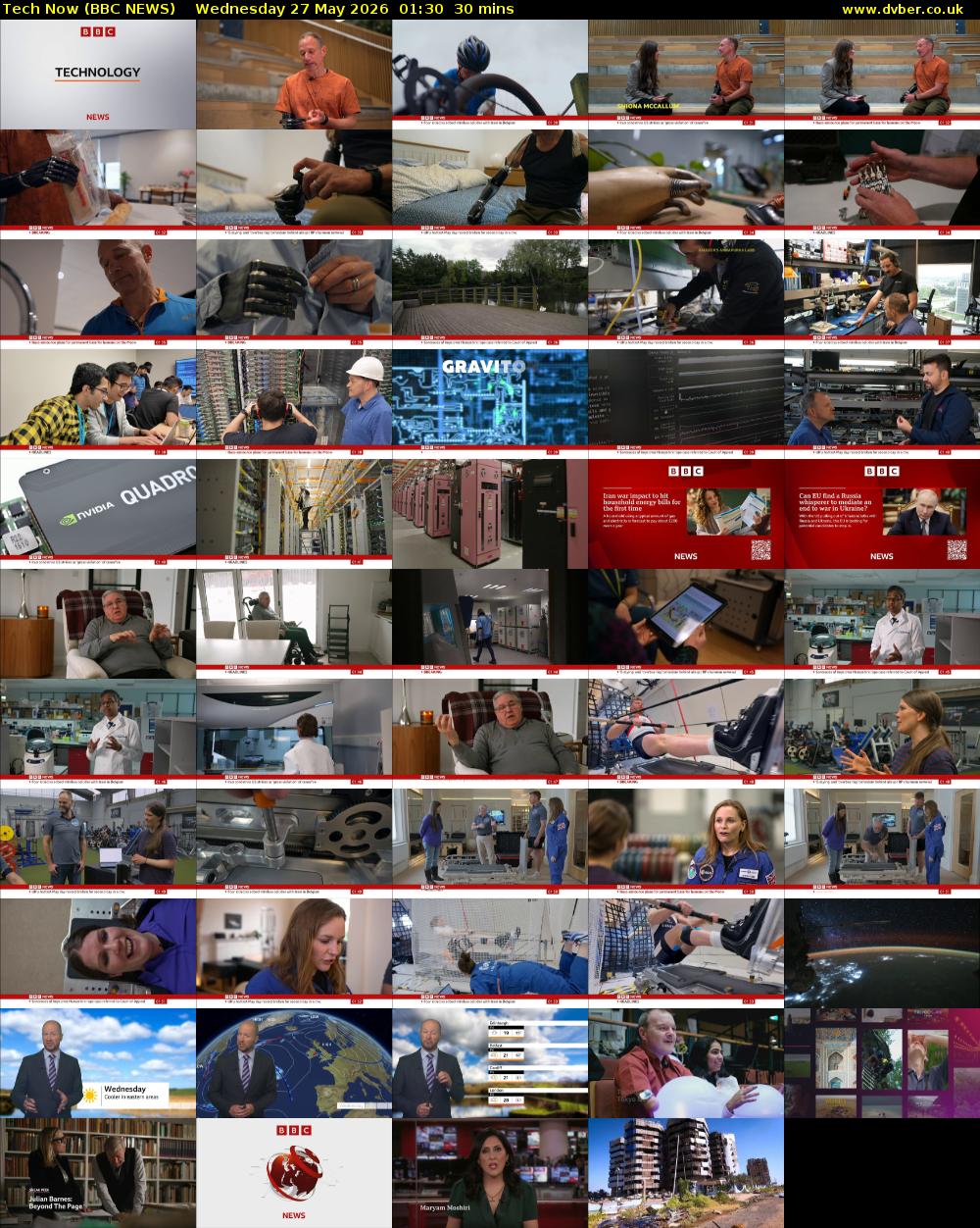 Tech Now (BBC NEWS) Wednesday 27 May 2026 01:30 - 02:00