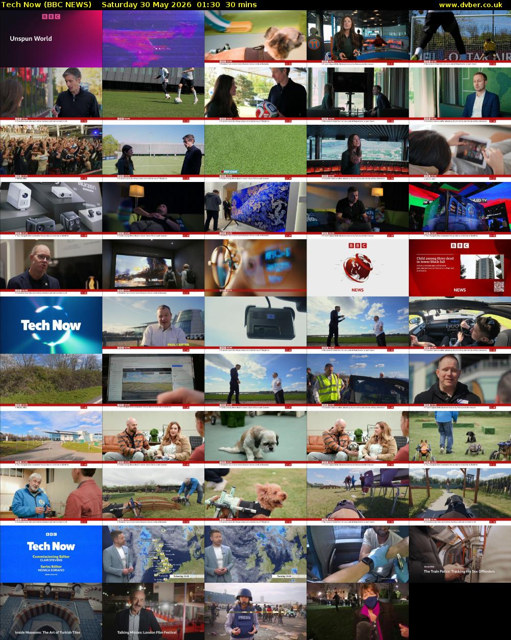 Tech Now (BBC NEWS) Saturday 30 May 2026 01:30 - 02:00