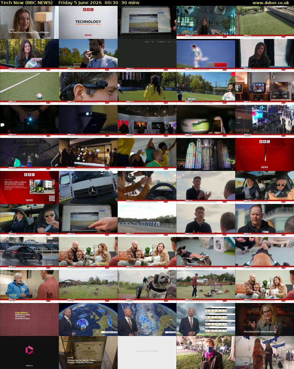Tech Now (BBC NEWS) Friday 5 June 2026 00:30 - 01:00