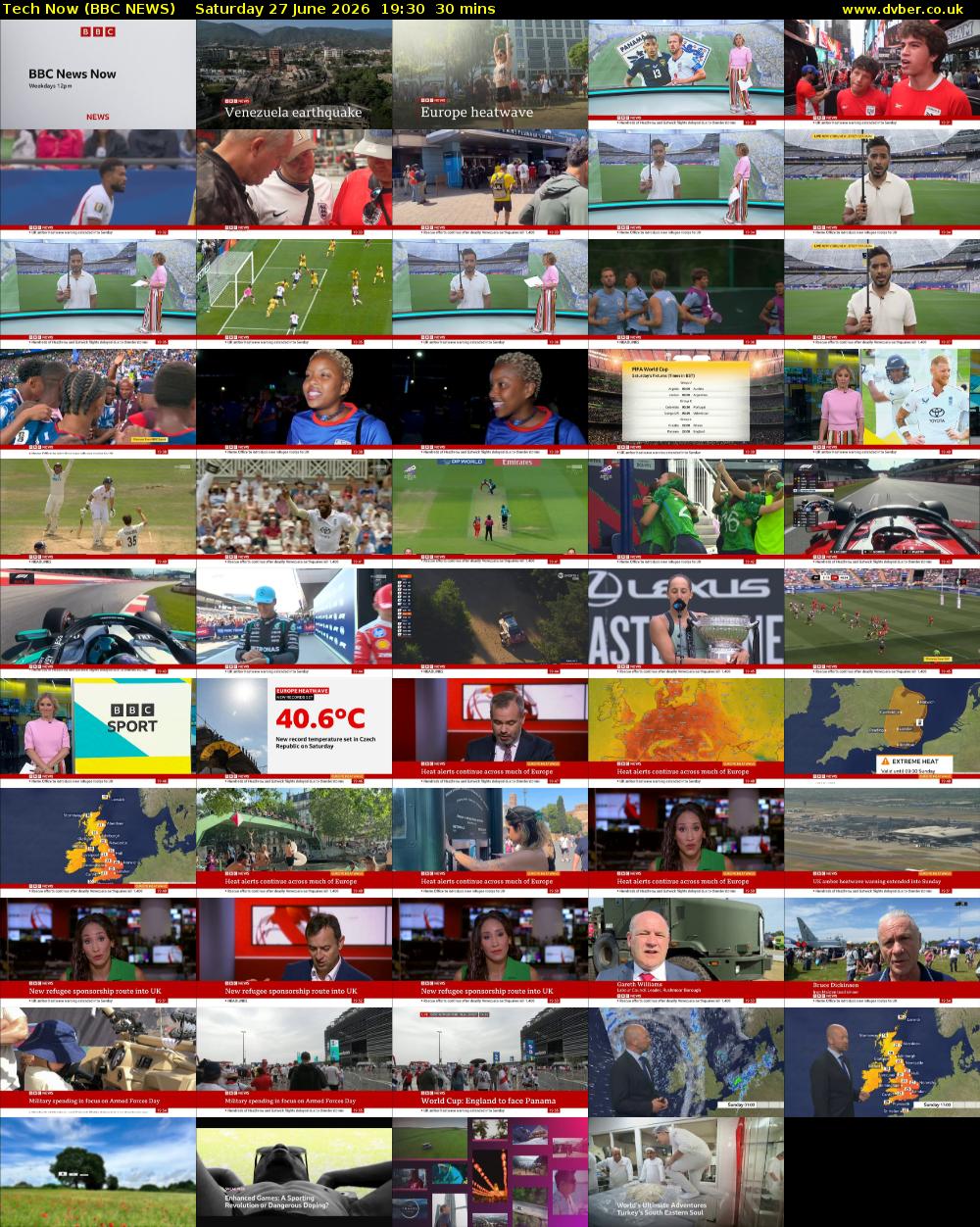 Tech Now (BBC NEWS) Saturday 27 June 2026 19:30 - 20:00