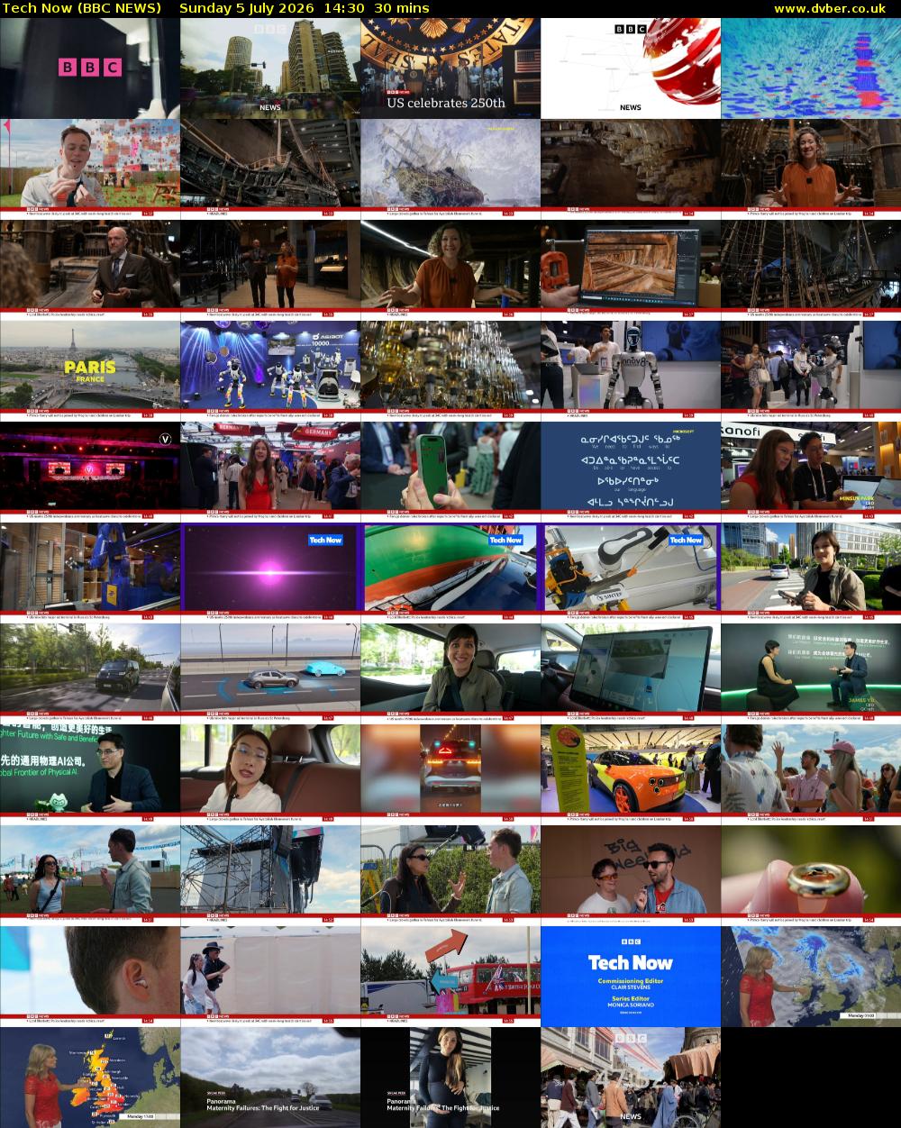 Tech Now (BBC NEWS) Sunday 5 July 2026 14:30 - 15:00