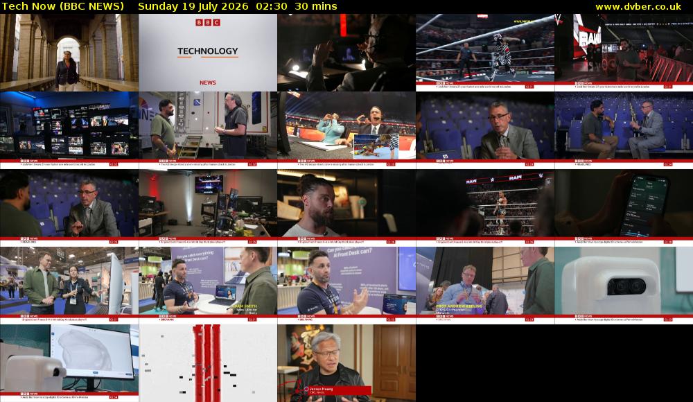 Tech Now (BBC NEWS) Sunday 19 July 2026 02:30 - 03:00