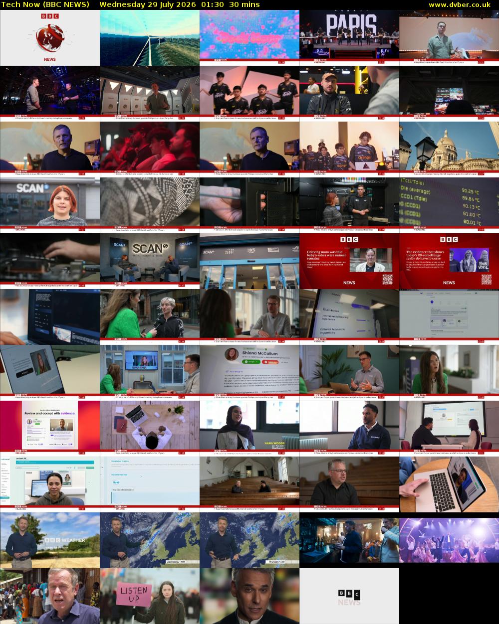 Tech Now (BBC NEWS) Wednesday 29 July 2026 01:30 - 02:00